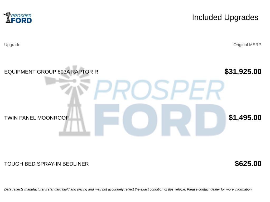 Used 2025 Ford F150 Raptor w/ Equipment Group 803A Raptor R AWD/4WD image 3