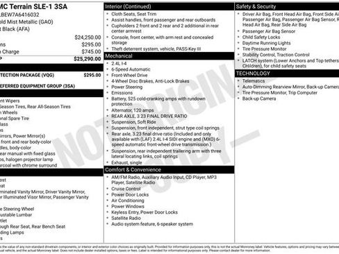 Used 2010 GMC Terrain SLE w/ LPO, Protection Package image 4
