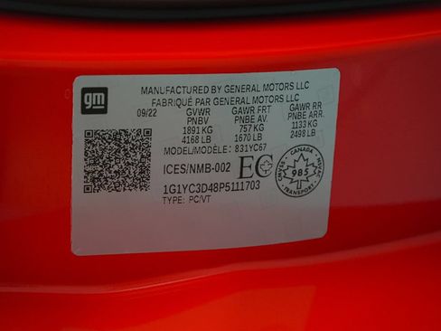 Used 2023 Chevrolet Corvette Stingray Premium Conv w/ Z51 Performance Package RWD image 41