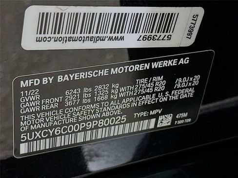 Certified 2023 BMW X6 xDrive40i w/ Executive Package image 33