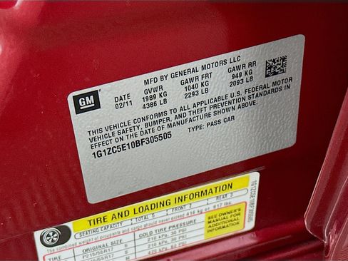 Used 2011 Chevrolet Malibu LT w/ Red Jewel Premium Package FWD image 12