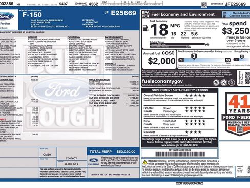 Used 2018 Ford F150 XLT w/ Equipment Group 302A Luxury image 6