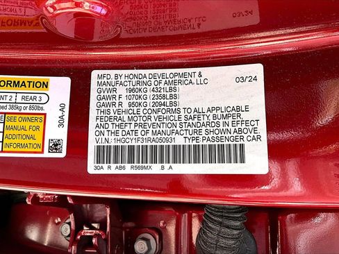 Used 2024 Honda Accord EX image 16