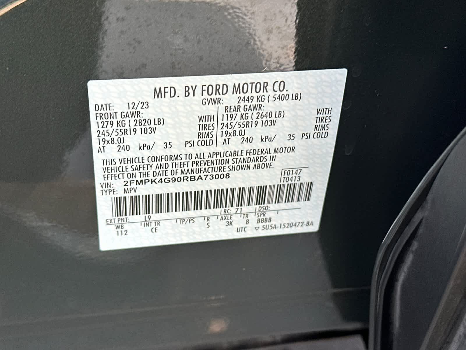 Certified 2024 Ford Edge SE w/ Black Appearance Package AWD/4WD image 28