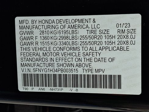 Certified 2023 Honda Pilot Sport image 27