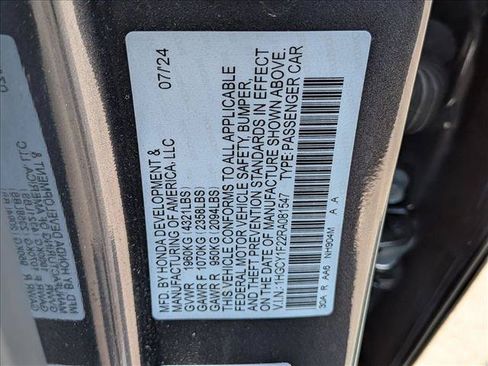 Certified 2024 Honda Accord LX image 22