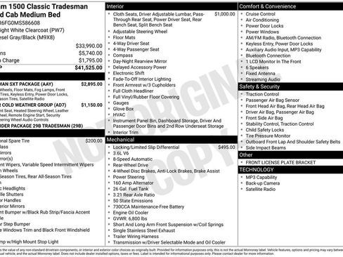 Used 2021 RAM 1500 Tradesman w/ Tradesman SXT Package image 41