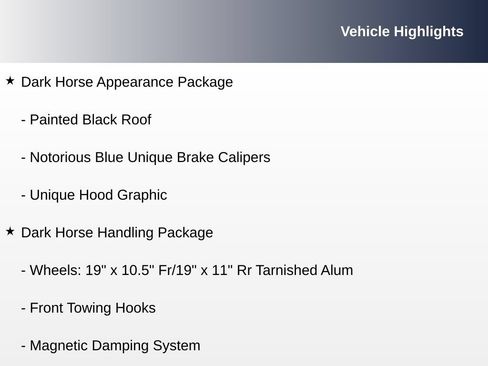 Used 2024 Ford Mustang Dark Horse w/ Dark Horse Handlin Package RWD image 8