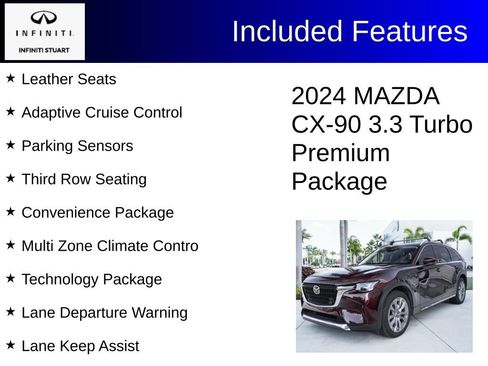 Used 2024 MAZDA CX-90 3.3 Turbo w/ Premium Package AWD/4WD image 3