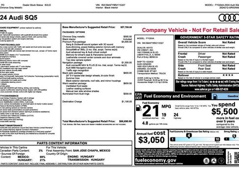 Used 2024 Audi SQ5 Premium Plus w/ Premium Plus Package image 4