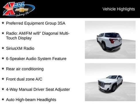 Used 2021 GMC Acadia SLE AWD/4WD image 2