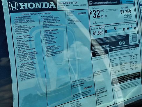 New 2025 Honda Accord LX image 17