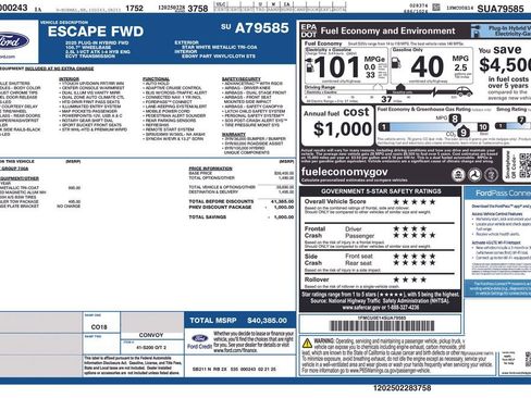 New 2025 Ford Escape SE w/ Class II Trailer Tow Package image 18