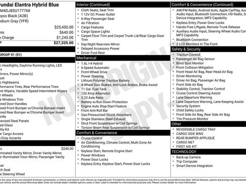 Used 2025 Hyundai Elantra Hybrid FWD image 27