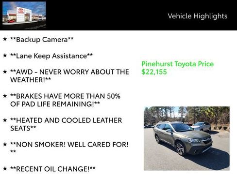 Used 2021 Subaru Outback Touring w/ Popular Package #2 image 19