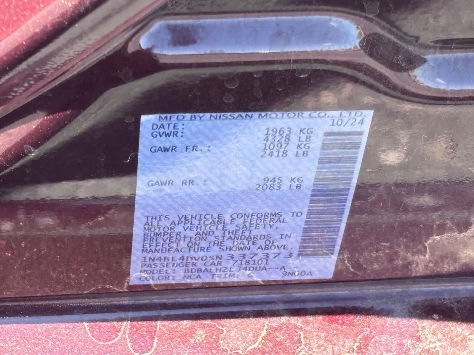 Used 2025 Nissan Altima 2.5 SV FWD image 24