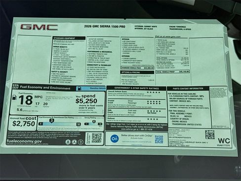 New 2026 GMC Sierra 1500 Pro image 18