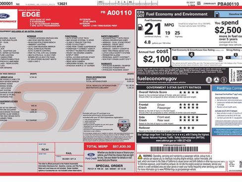 Used 2023 Ford Edge ST w/ Equipment Group 401A AWD/4WD image 16