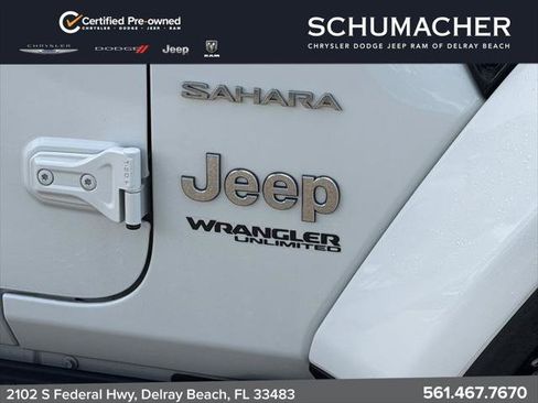 Certified 2022 Jeep Wrangler Unlimited Sahara w/ LED Lighting Group AWD/4WD image 10