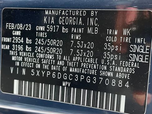 Certified 2023 Kia Telluride S w/ S Sunroof Package AWD/4WD image 34