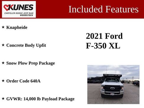 Used 2021 Ford F350 XL w/ Snow Plow Prep Package image 3