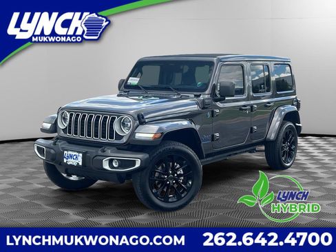 Used 2025 Jeep Wrangler Unlimited Sahara w/ Safety Group AWD/4WD image 1