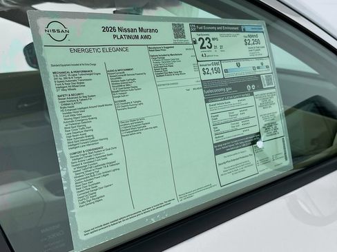 New 2026 Nissan Murano Platinum w/ Cargo Package image 13