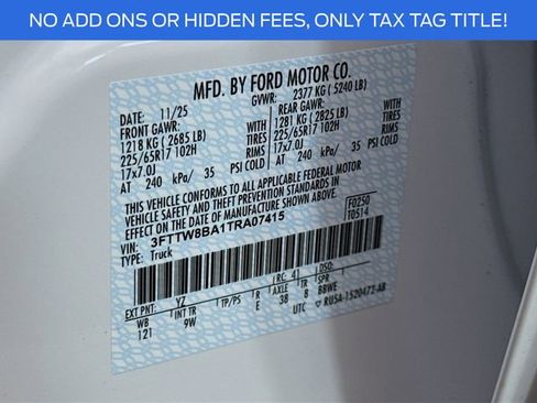 New 2026 Ford Maverick XL image 30