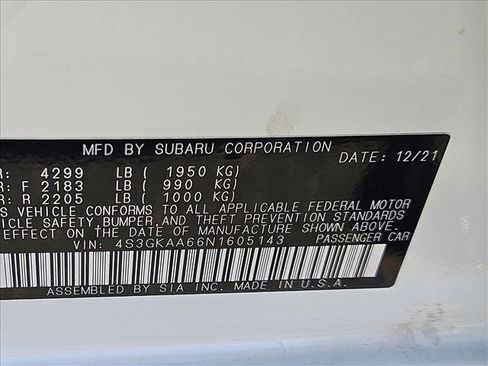 Certified 2022 Subaru Impreza 2.0i image 23