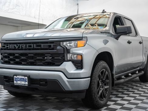 New 2026 Chevrolet Silverado 1500 Custom w/ Turbomax Blackout Package AWD/4WD image 3