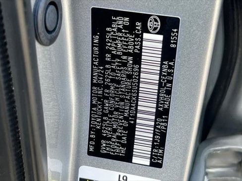 Certified 2025 Toyota Camry LE FWD image 33