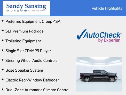 Used 2018 GMC Sierra 1500 SLT w/ SLT Premium Package RWD image 7