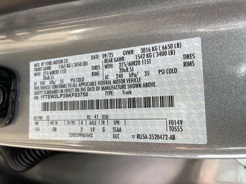 New 2025 Ford F150 STX w/ Equipment Group 200A image 40