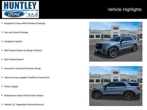 Certified 2025 Ford Explorer ST w/ Sun And Sound Package AWD/4WD image 2