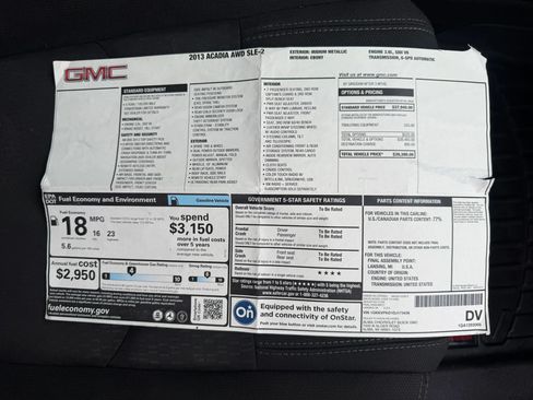 Used 2013 GMC Acadia SLE AWD/4WD image 33