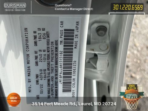 Used 2022 MAZDA MAZDA3 s image 30