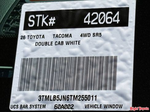 New 2026 Toyota Tacoma SR5 AWD/4WD image 28
