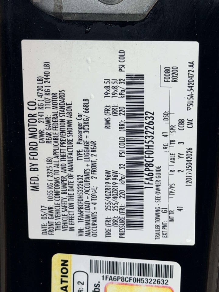 Used 2017 Ford Mustang GT Premium RWD image 20