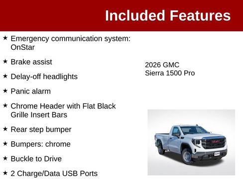 Used 2026 GMC Sierra 1500 Pro w/ Pro Value Package AWD/4WD image 4
