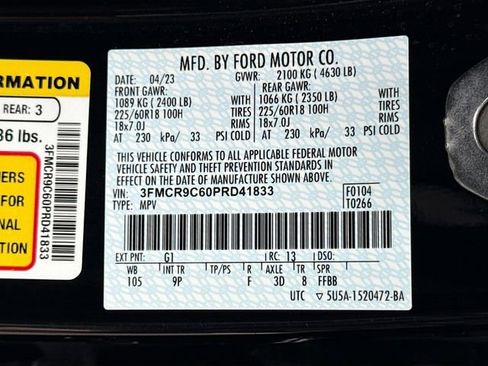 Certified 2023 Ford Bronco Sport Outer Banks w/ Tech Package AWD/4WD image 36