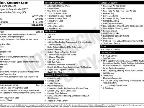 Used 2024 Subaru Crosstrek 2.5i Sport AWD/4WD image 14