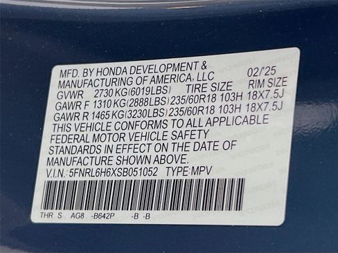 Used 2025 Honda Odyssey EX-L image 31