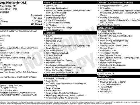 Used 2020 Toyota Highlander XLE FWD image 21