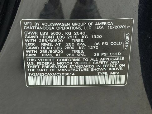Used 2021 Volkswagen Atlas Cross Sport SE FWD image 22