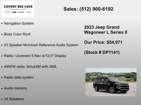 Used 2023 Jeep Grand Wagoneer L Series II w/ Premium Group II AWD/4WD image 14