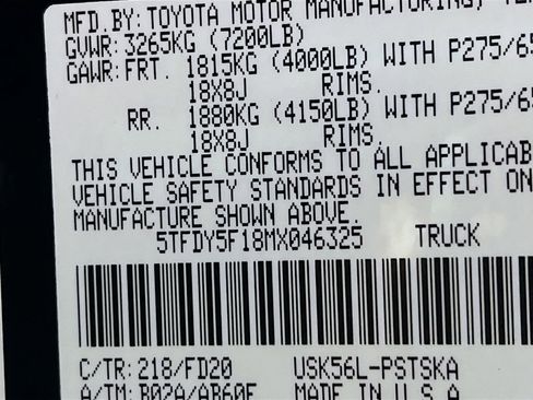 Certified 2021 Toyota Tundra SR5 w/ Trail Edition AWD/4WD image 29