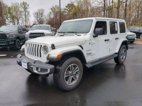 Used 2023 Jeep Wrangler Unlimited Sahara w/ LED Lighting Group AWD/4WD image 1