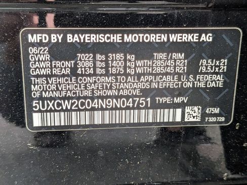 Used 2022 BMW X7 xDrive40i w/ Premium Package AWD/4WD image 45