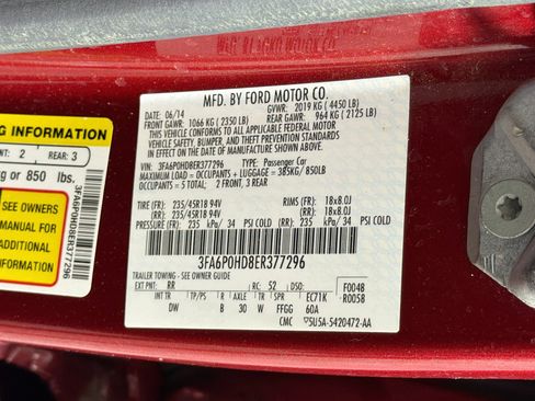Used 2014 Ford Fusion SE w/ Equipment Group 201A FWD image 12