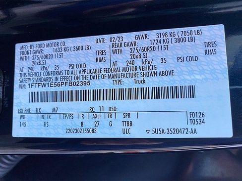 Certified 2023 Ford F150 Lariat w/ Equipment Group 502A High AWD/4WD image 65